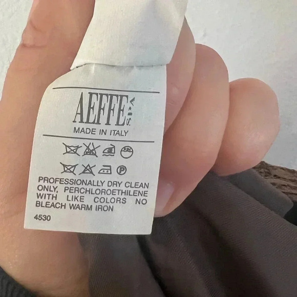 Moschino Cheap and Chic Brown Lace High Waisted Pants Made in Italy Size 10 - Picture 12 of 12